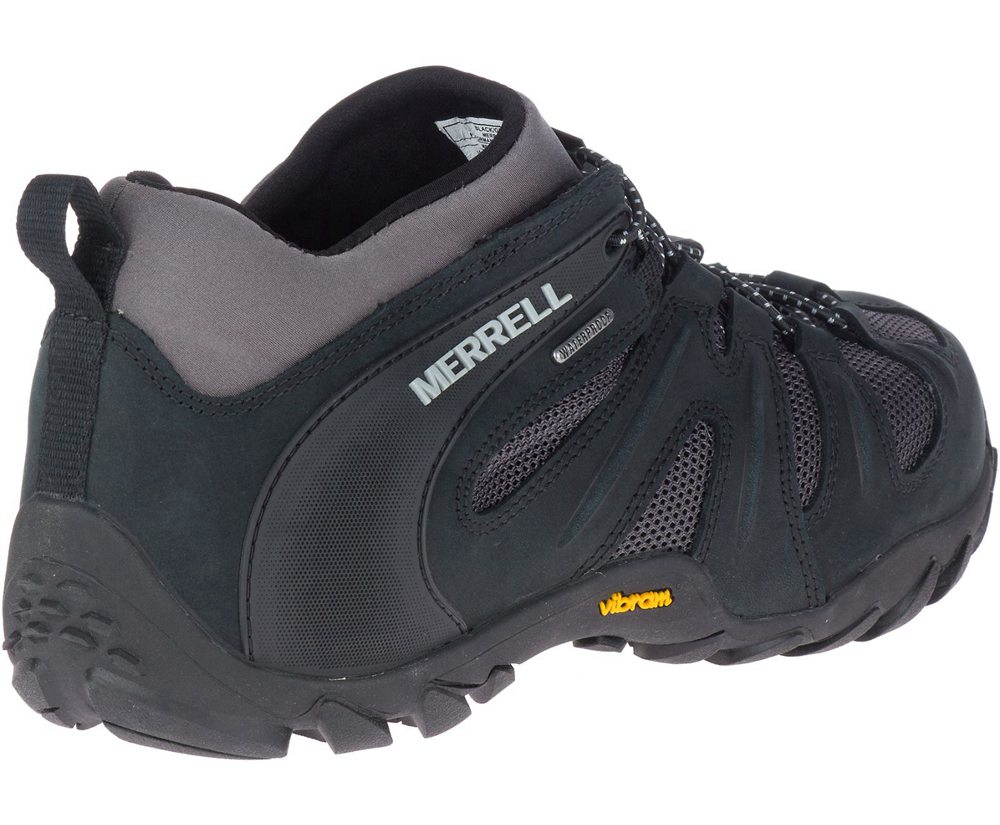 Merrell Vandresko Herre - Chameleon 8 Stretch Waterproof - Sort/Grå - ZTS548097